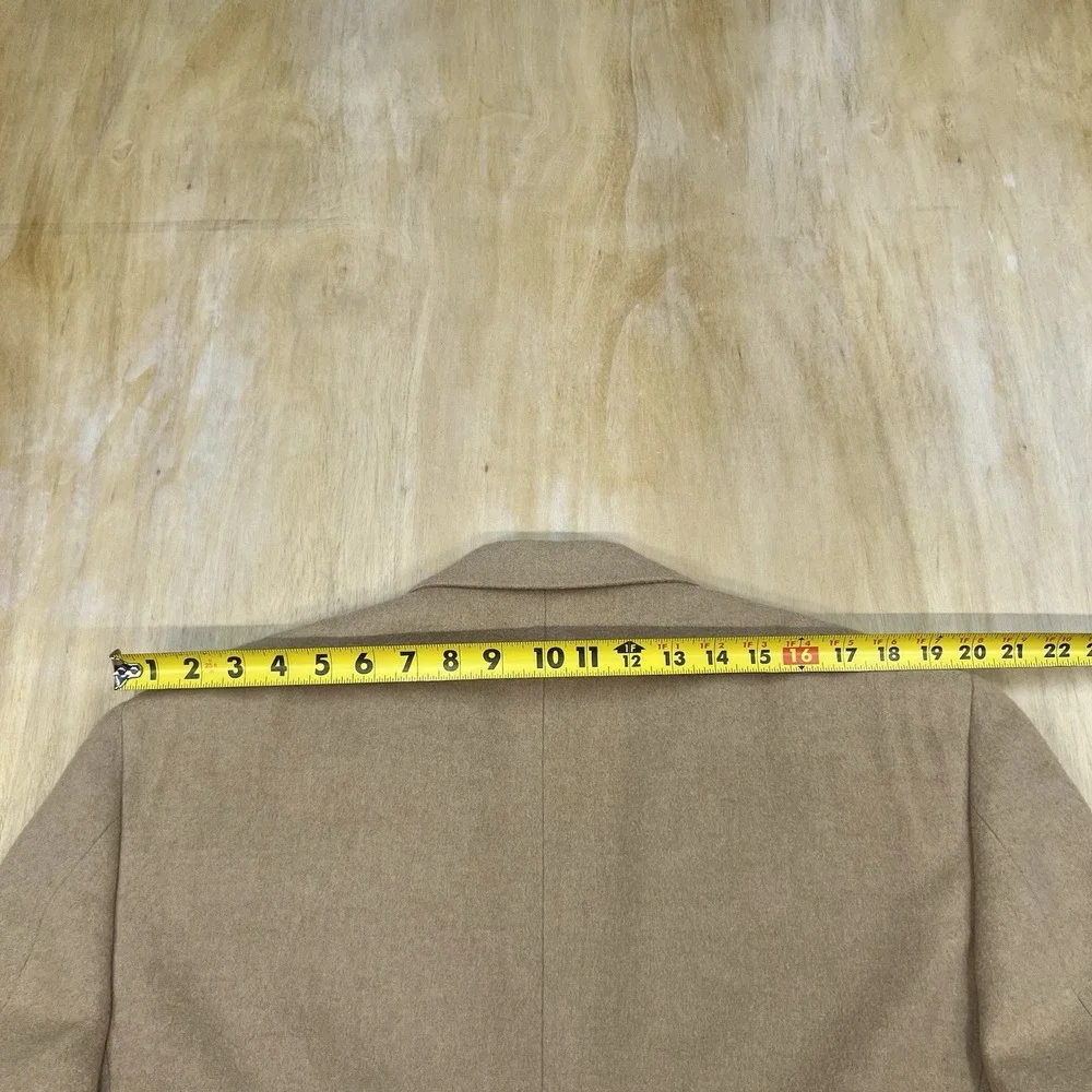 Vintage Brooks Brothers Camel Hair Blazer Jacket Sport Coat Mens 43R Khaki